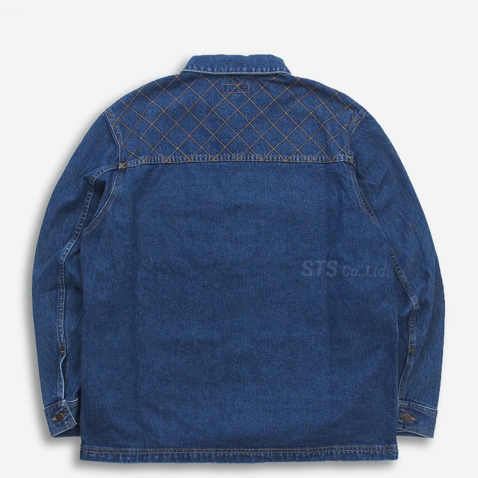 Supreme diamond stitch denim chore clearance coat