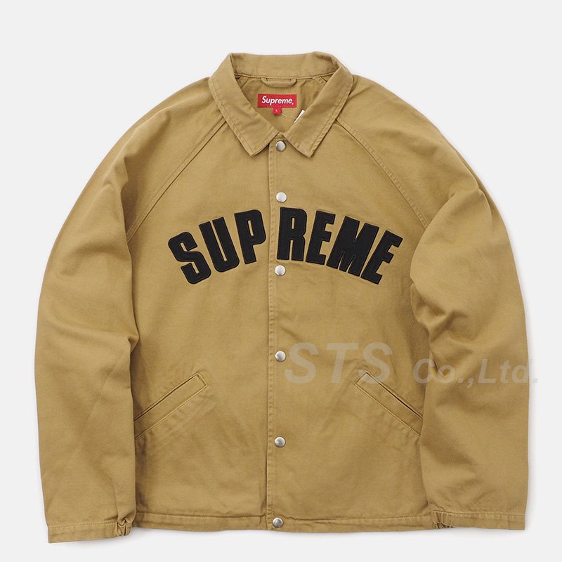 Supreme Snap Front Twill Jacket アーチロゴ | aluminiopotiguar.com.br