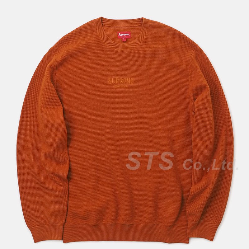 Supreme - Pique Crewneck - UG.SHAFT