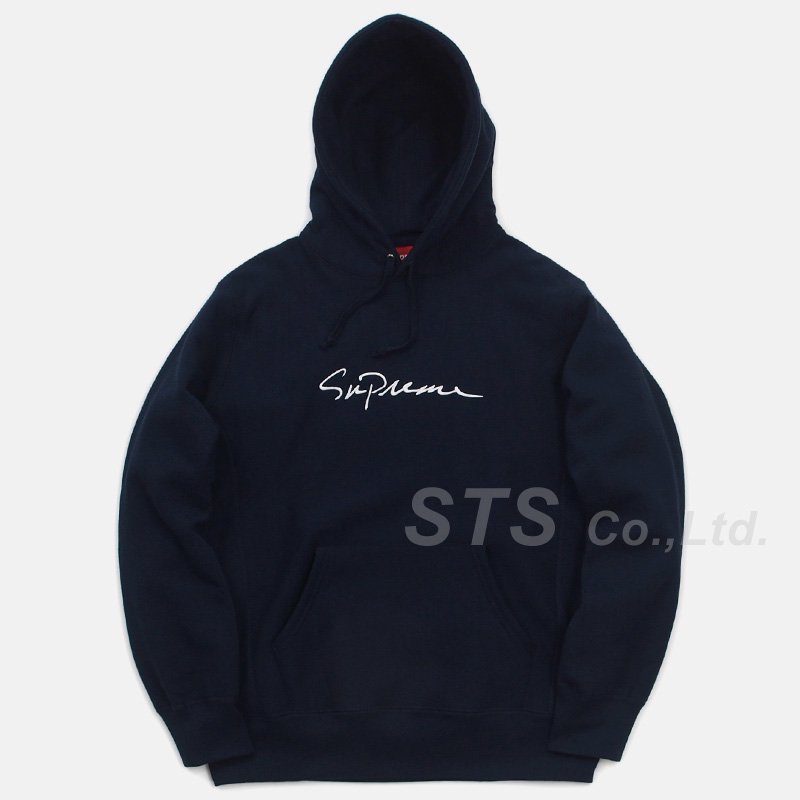 Supreme Classic Script Hooded  2018aw