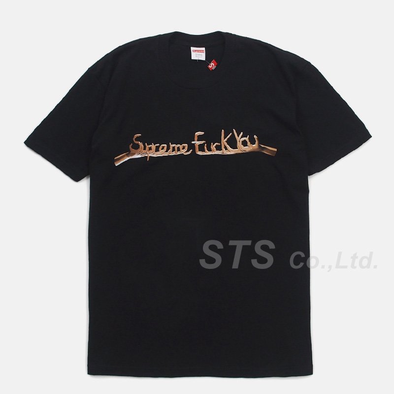 supreme fuck you teeブラックサイズ
