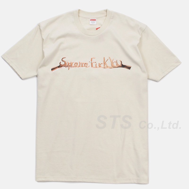 supreme fuck you tee ベージュ M | www.fleettracktz.comメンズ 5040円