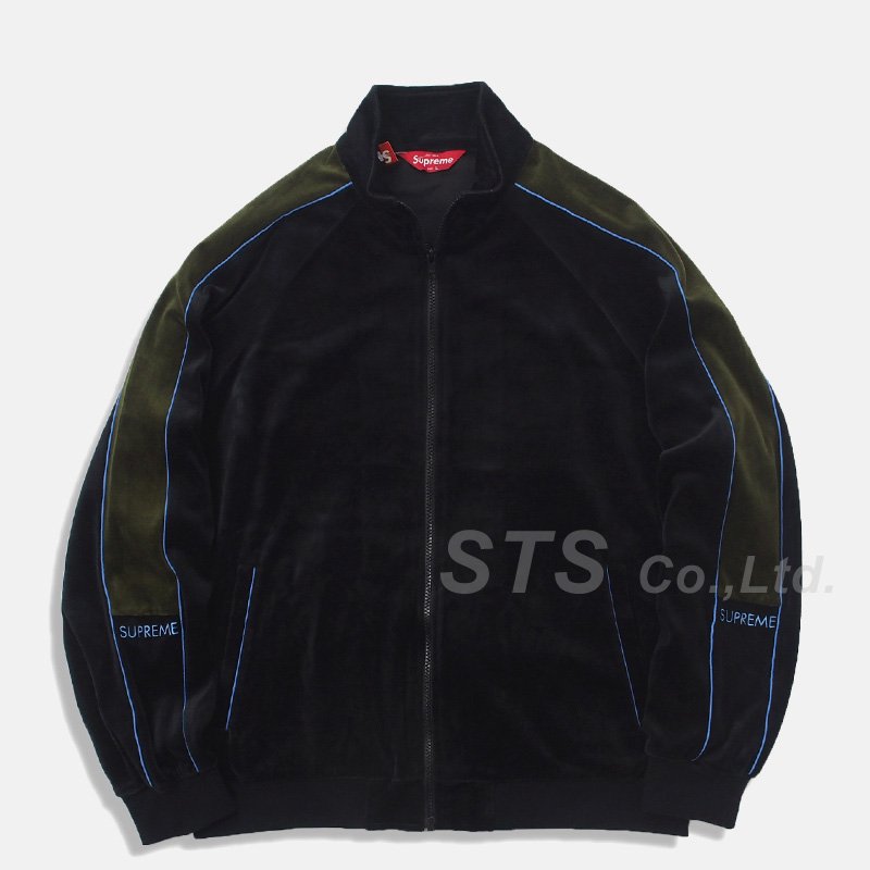 supreme velvet track jacket   sサイズ