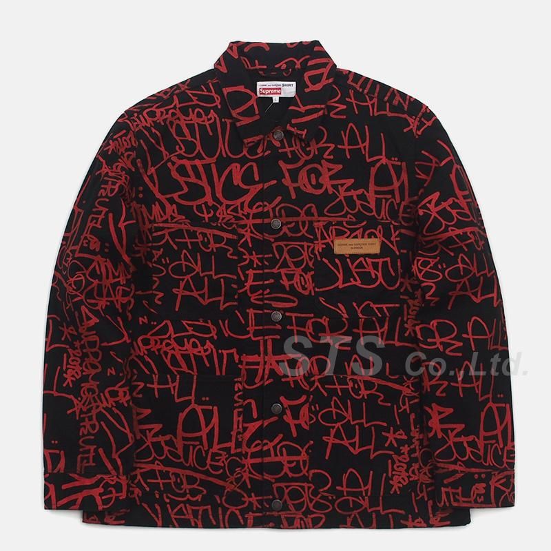 Supreme/Comme des Garcons SHIRT Printed Canvas Chore Coat - UG.SHAFT