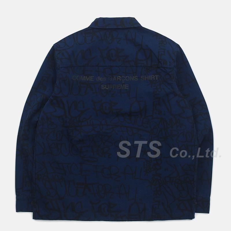 メンズSupreme/CDG Printed Canvas Chore Coat S - waasss.com