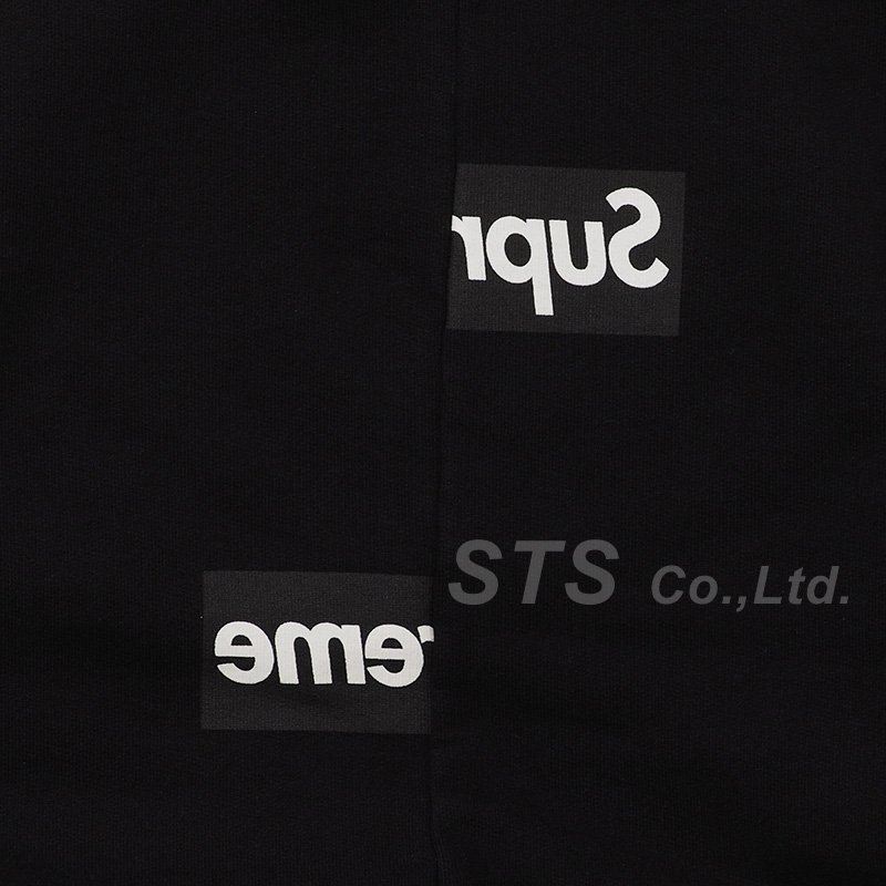 Supreme/Comme des Garcons SHIRT Split Box Logo Hooded Sweatshirt ...
