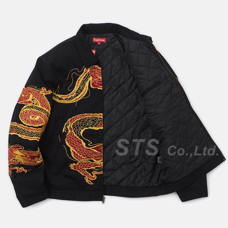 メンズ[L] Supreme Dragon Work Jacket Black