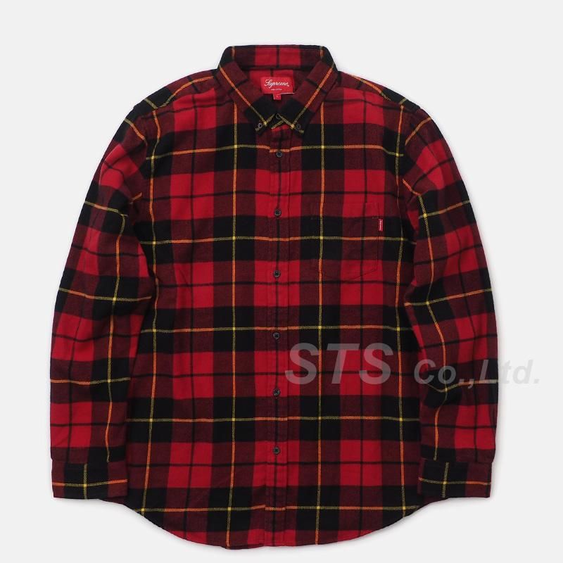 Supreme L/S Tartan Flannel Shirt L - シャツ