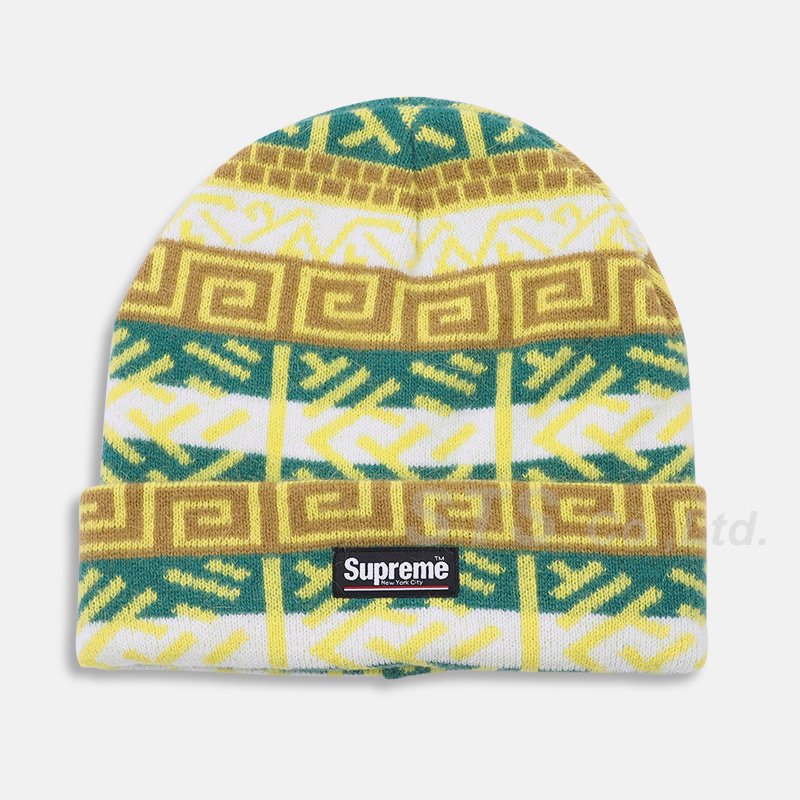 Supreme brushed pattern discount beanie