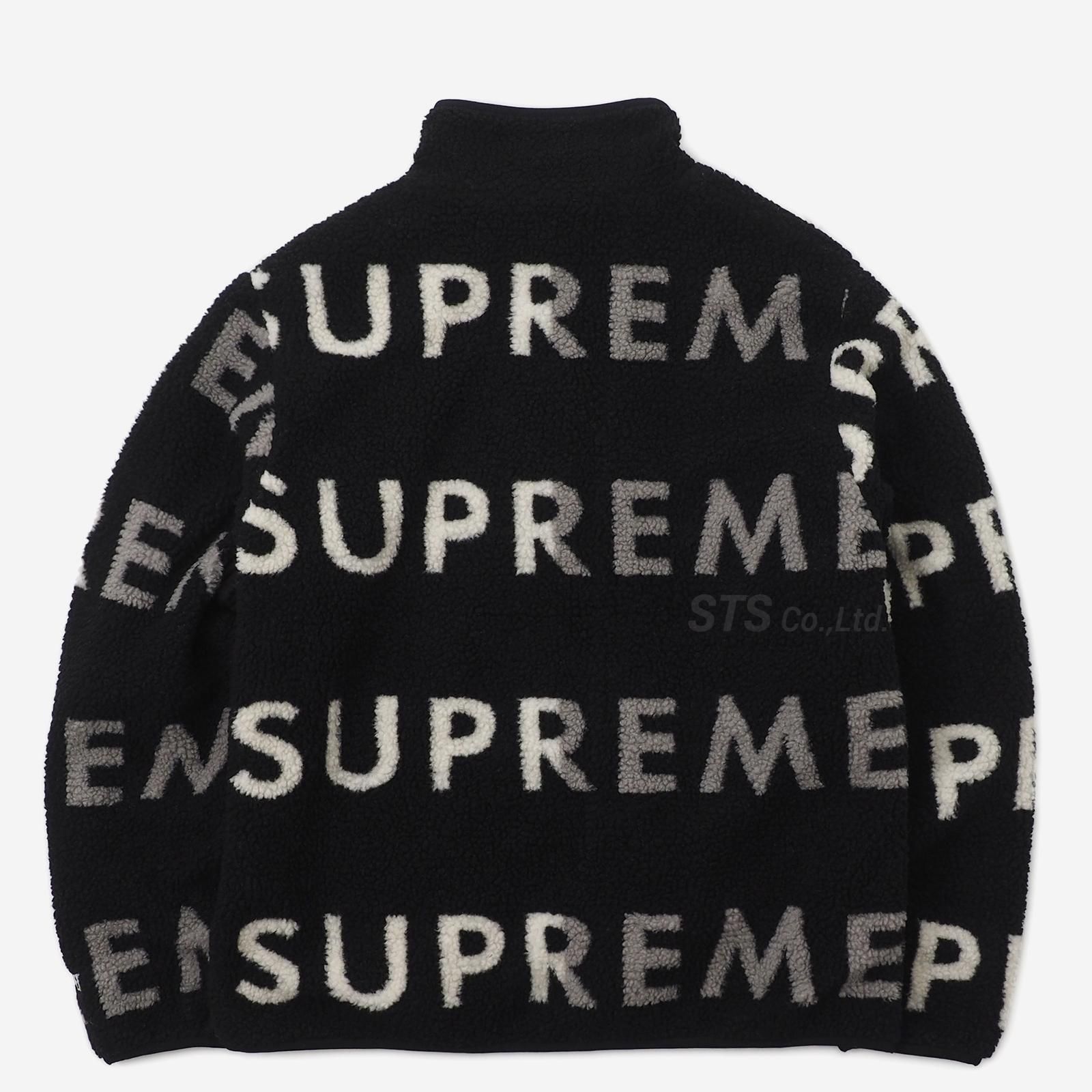 オンライン買取 Supreme2018awリバーシブルフリースロゴジャケット ...