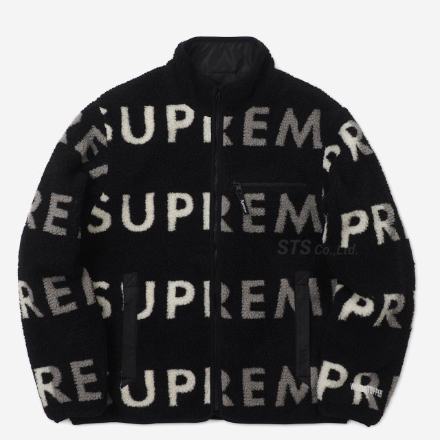 Supreme - Reversible Logo Fleece Jacket