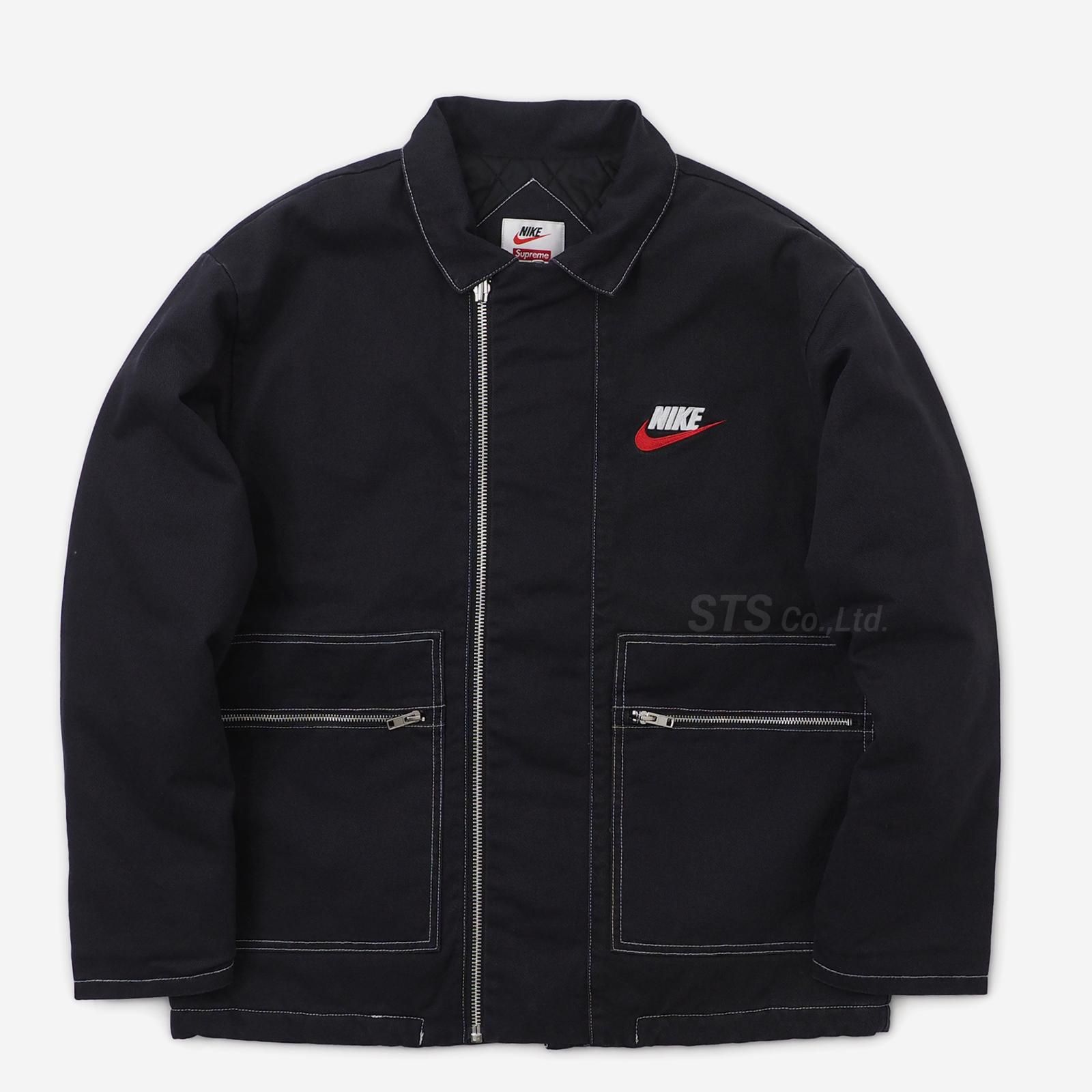 Supreme Nike Double Zip Quilted Work Jacket Navy