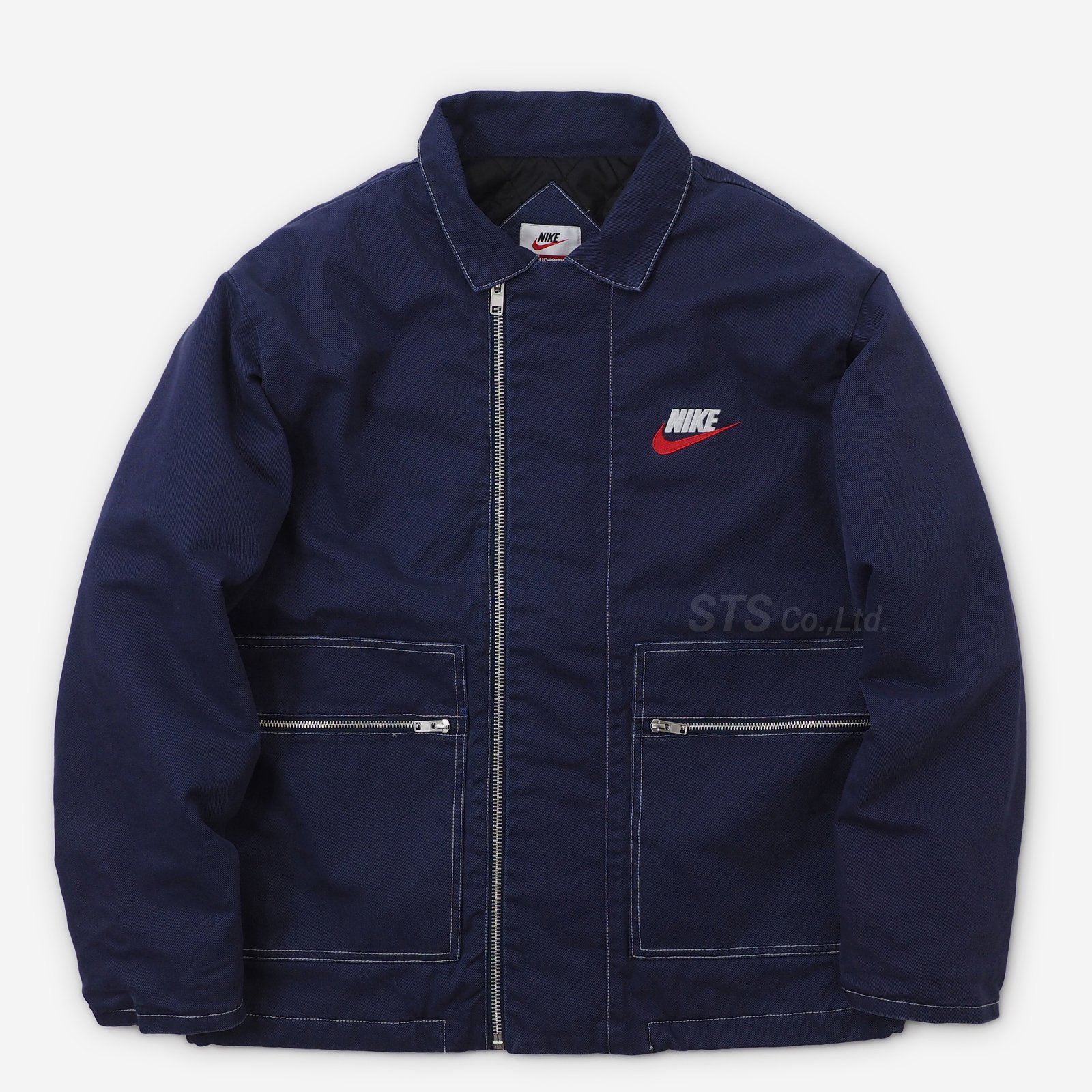 Supreme NIKE double zip work jacket Navy