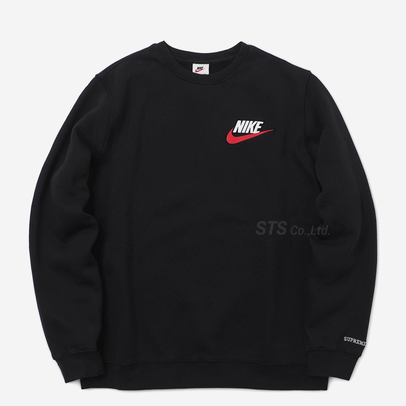 新品サイズNIKE supreme Crewneck black