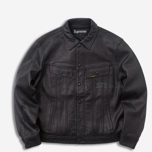Supreme - Leather Trucker Jacket
