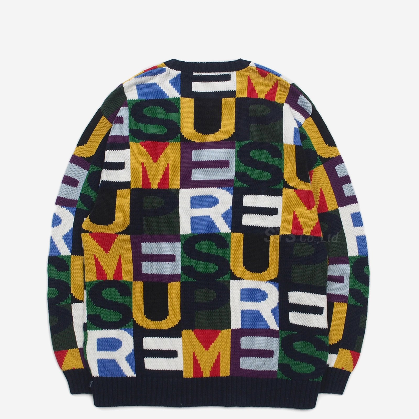 専用Supreme Big Letter Sweater Multicolor