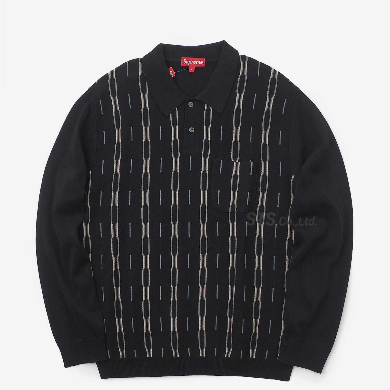 Supreme Vertical Stripe Knit L/S Polo | www.innoveering.net