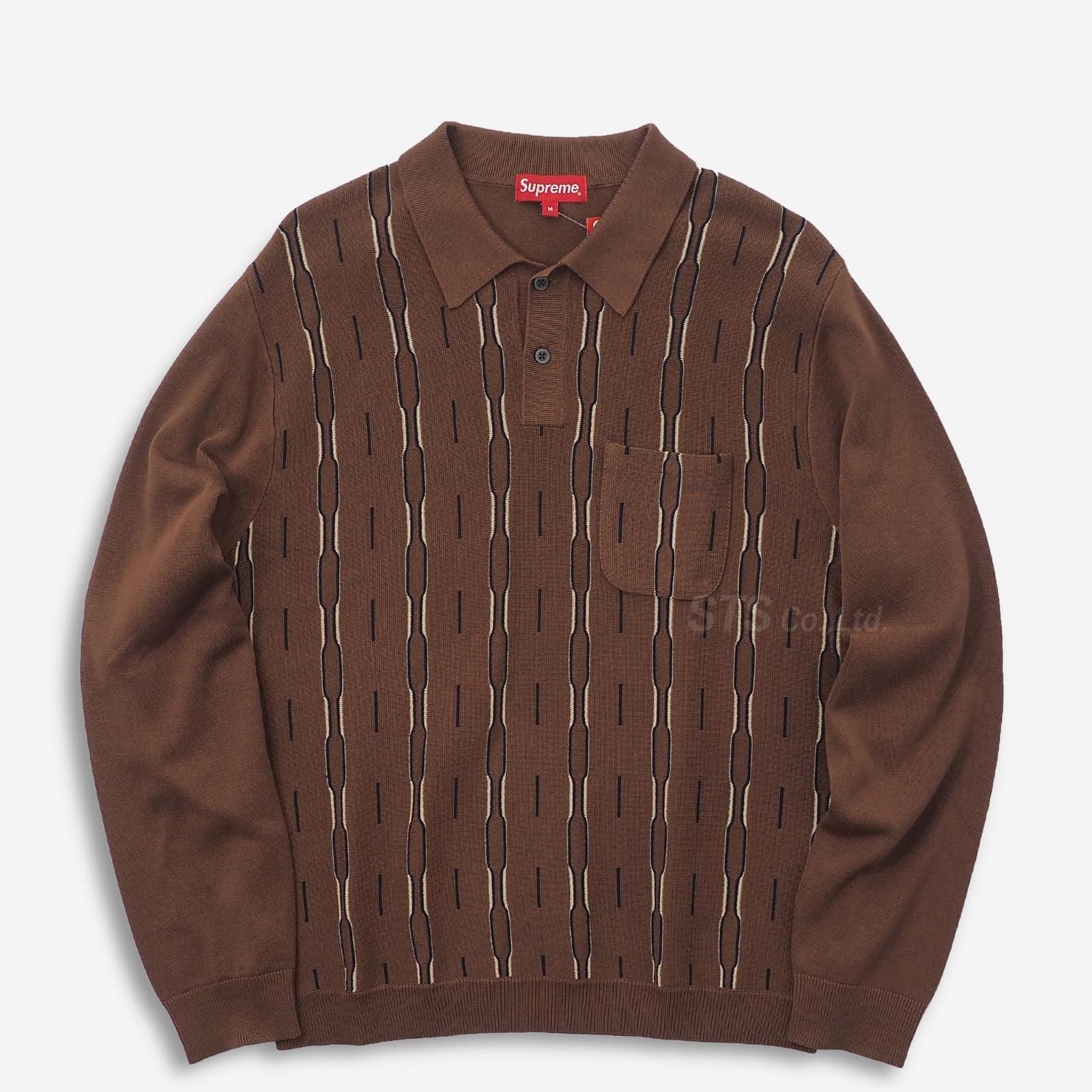 Supreme - Vertical Stripe Knit L/S Polo - UG.SHAFT