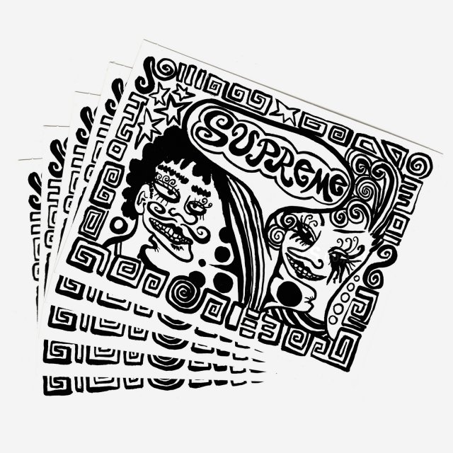 Supreme - Faces Sticker