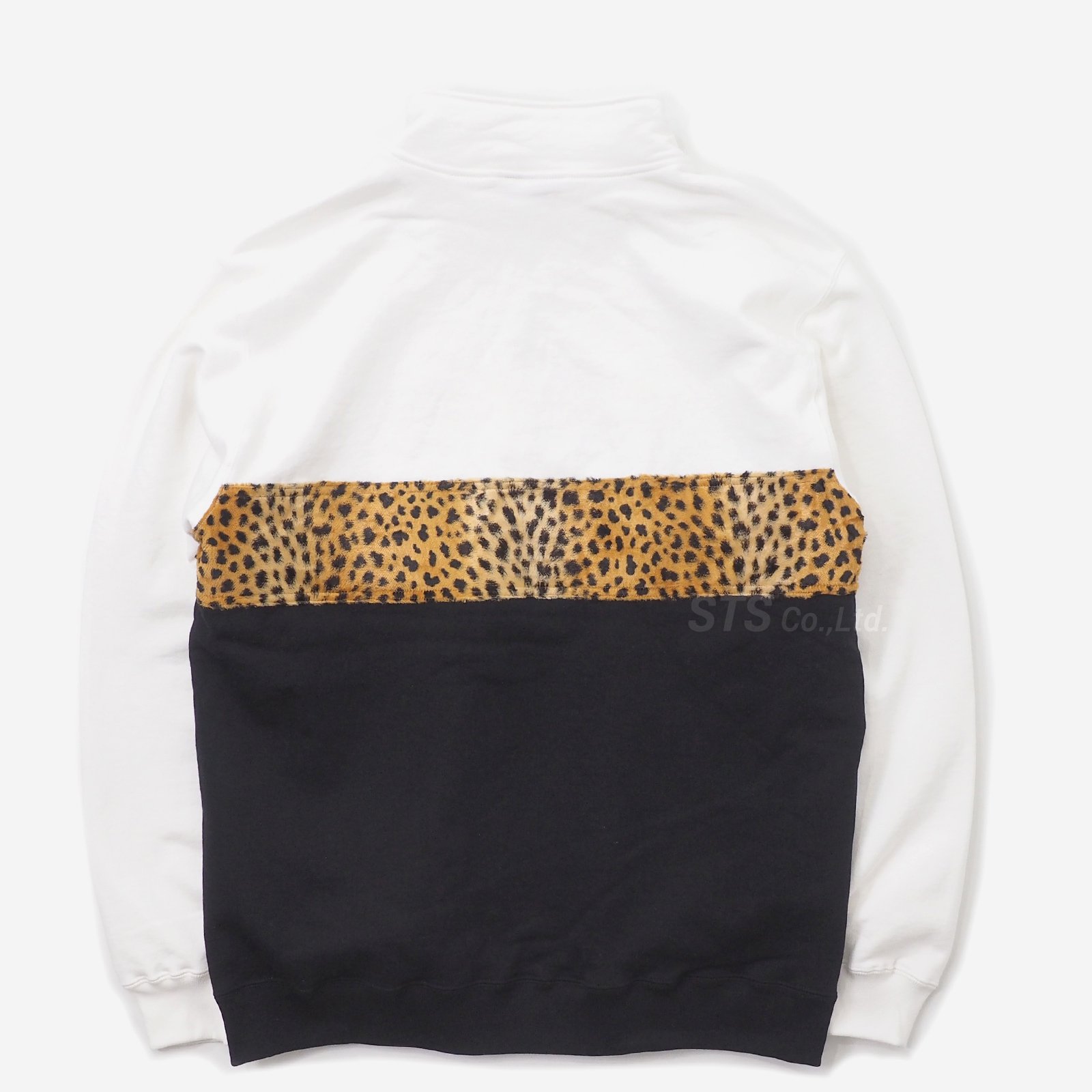 Supreme - Leopard Panel Half Zip Sweatshirt - UG.SHAFT