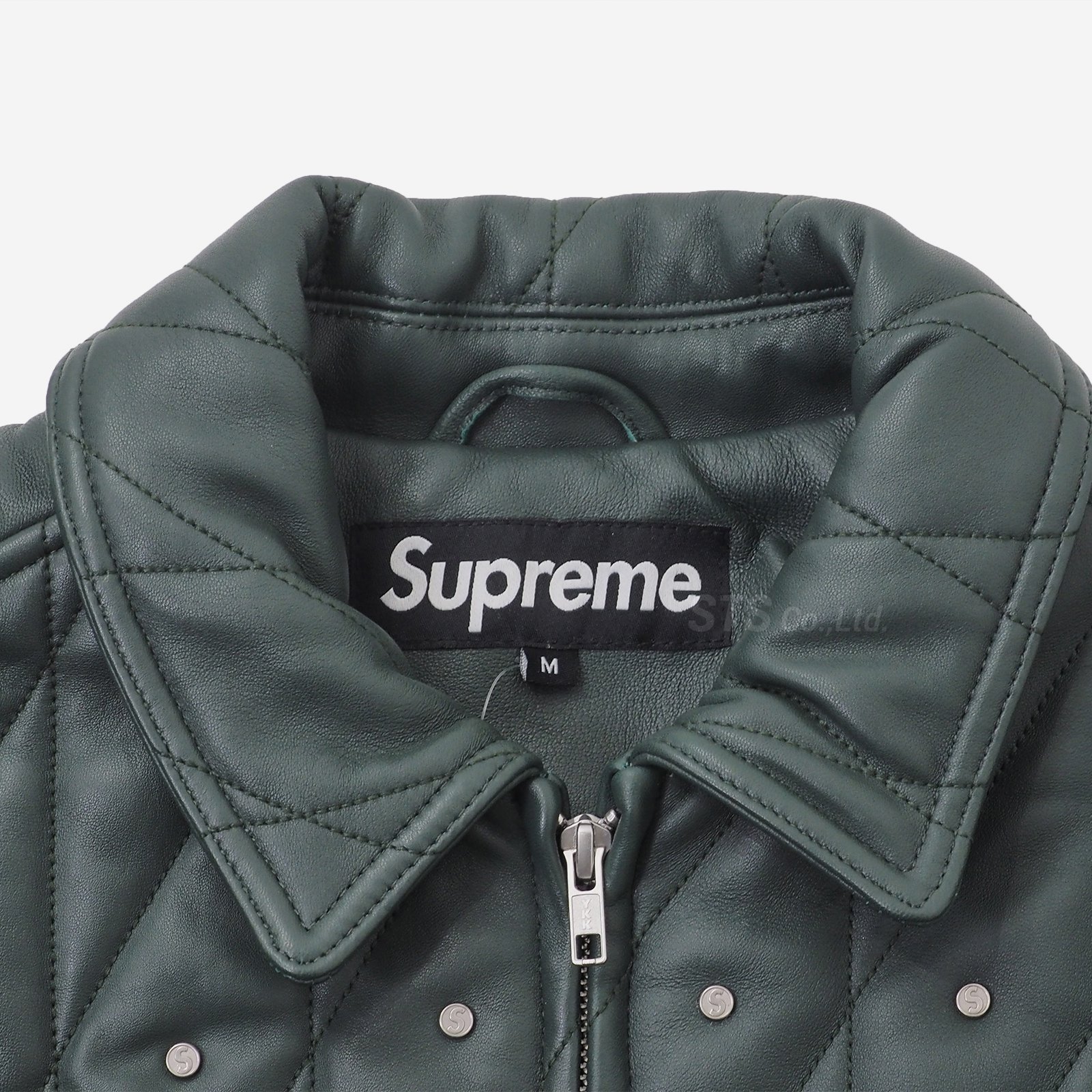supreme quilted studded leather jacket M - ジャケット・アウター