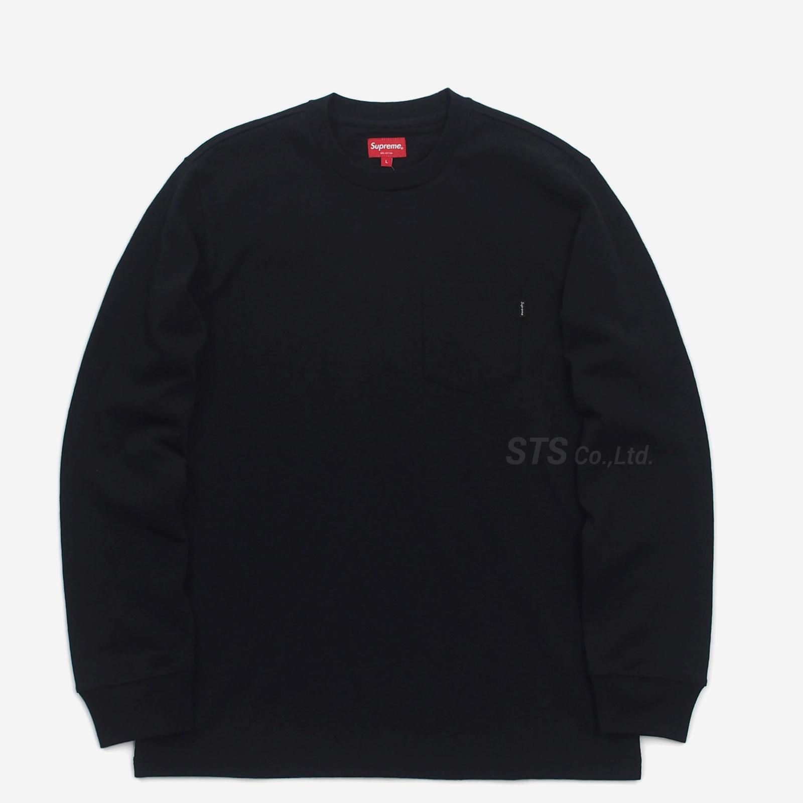 Supreme L/S Pocket Tee Black