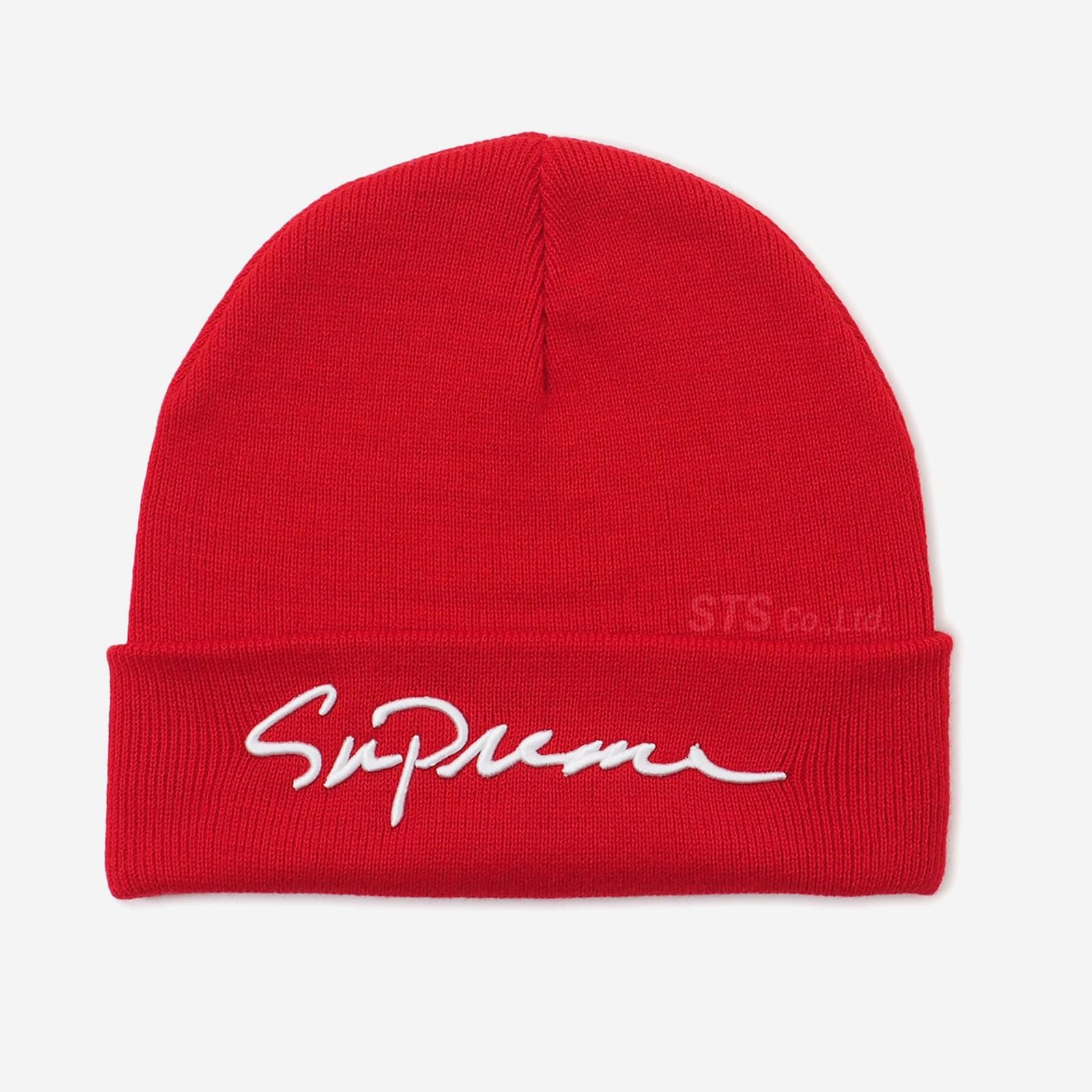 Supreme Classic Script Beanie Black