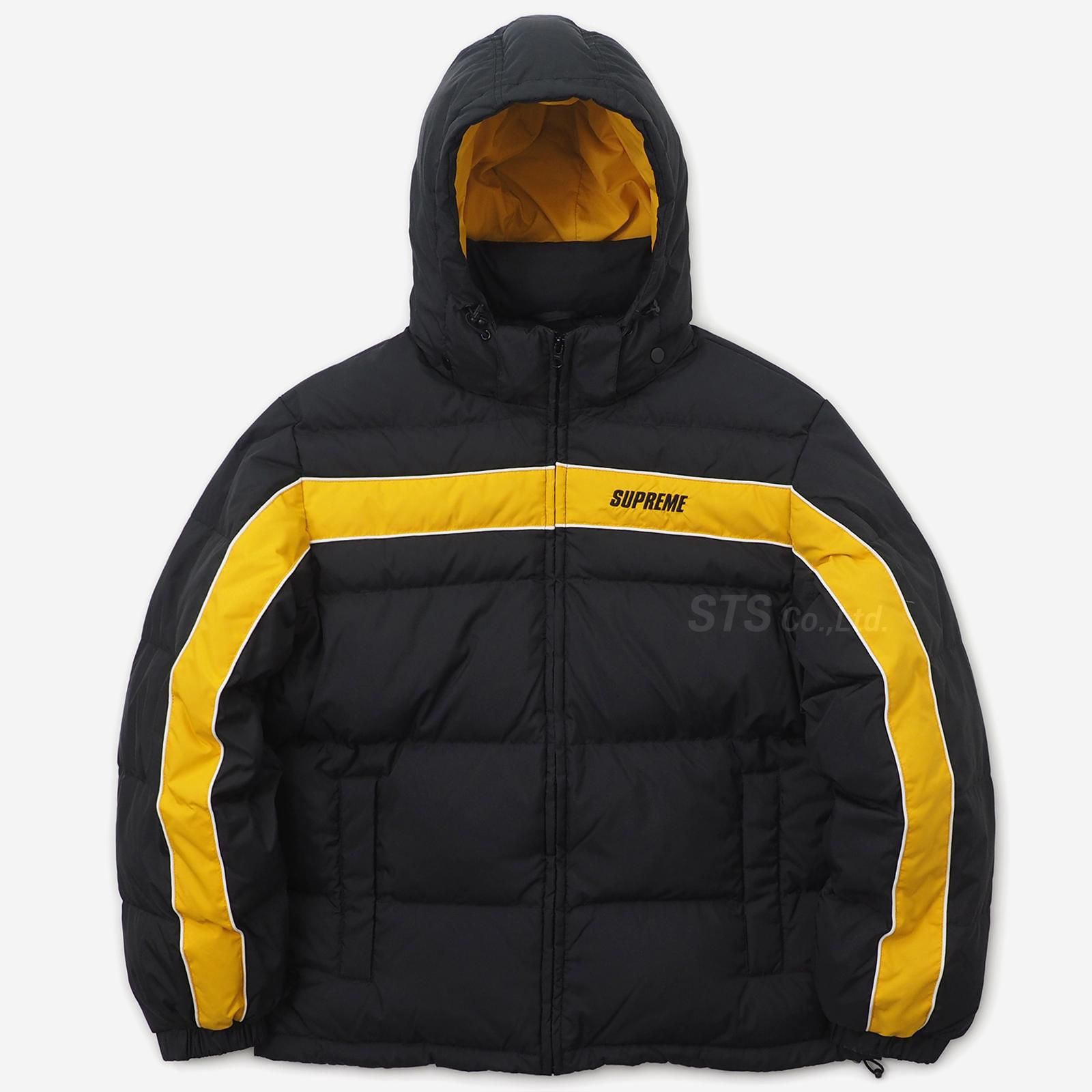 Supreme Stripe Panel Down Jacket 黒S