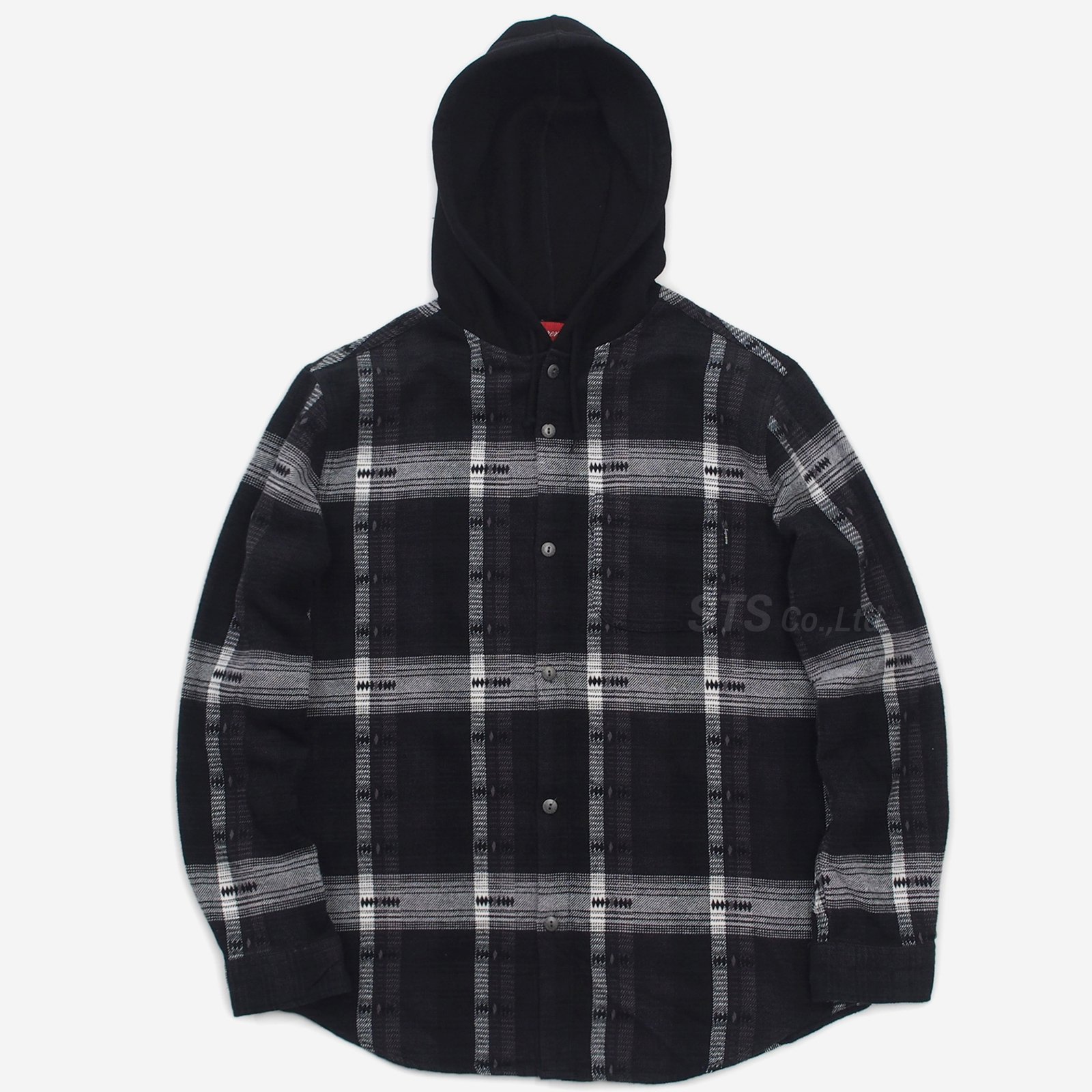 Supreme - Hooded Jacquard Flannel Shirt - rehda.com