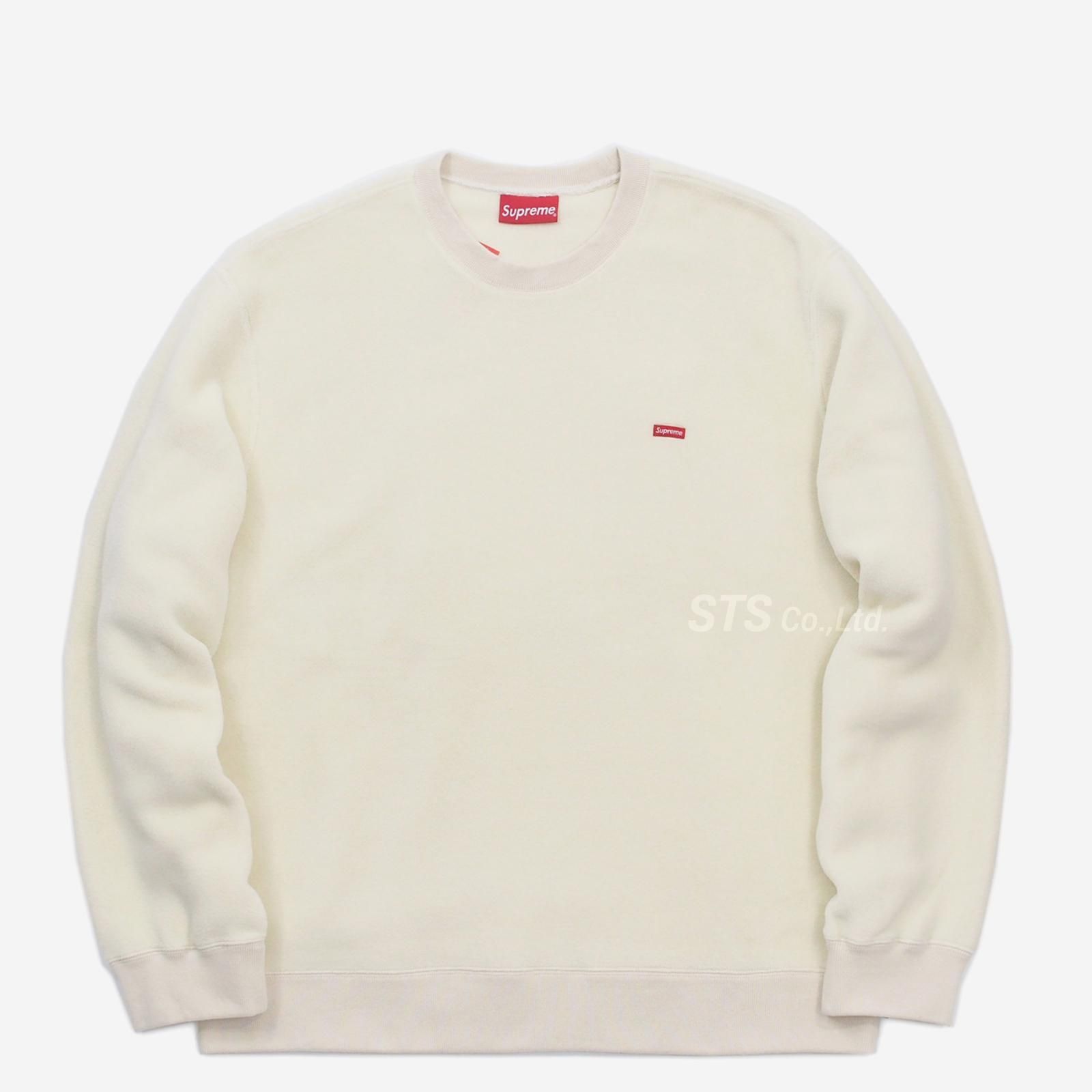 SUPREME シュプリーム 18AW Polartec Small Box Crewneck ポーラテック スモールボックスロゴ クルーネック トレーナー ブラウン Size L