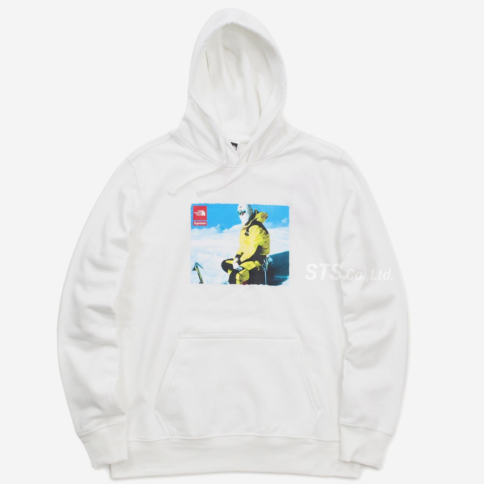 supreme north face hoodie white