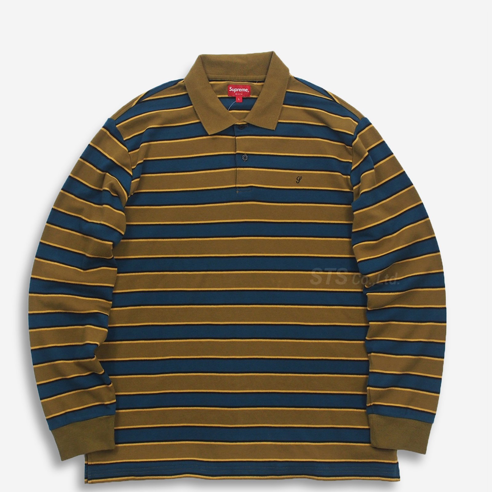 Supreme - Striped L/S Polo - UG.SHAFT