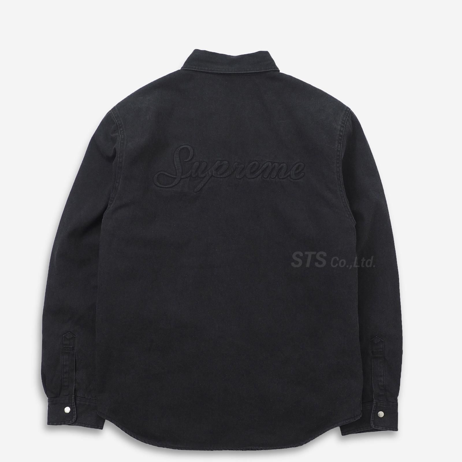 supreme sherpa lined denim shirt M