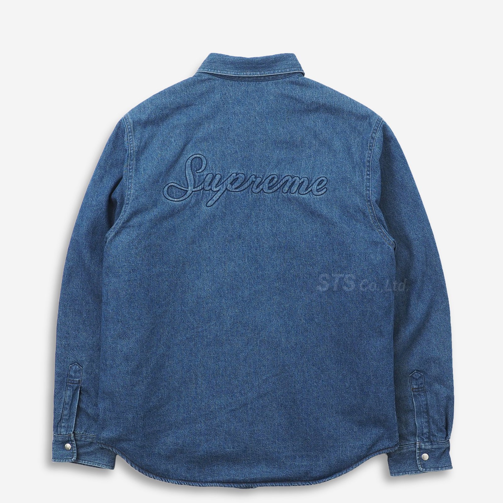 Supreme/Sherpa Lined Denim Shirt 青L