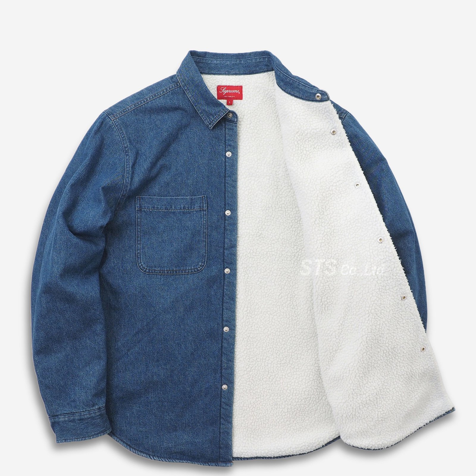 【Mサイズ送料込】シュプリーム Sherpa Lined Denim Shirt