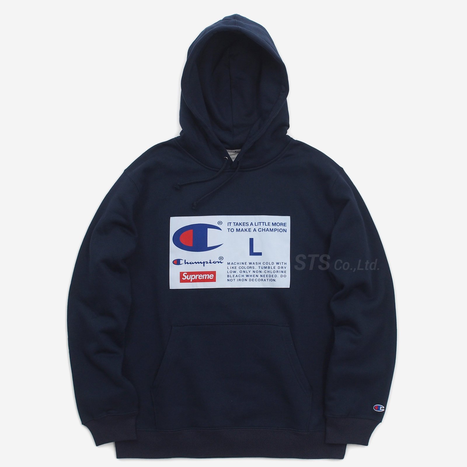 Supreme Champion Label Hooded Sweatshirt