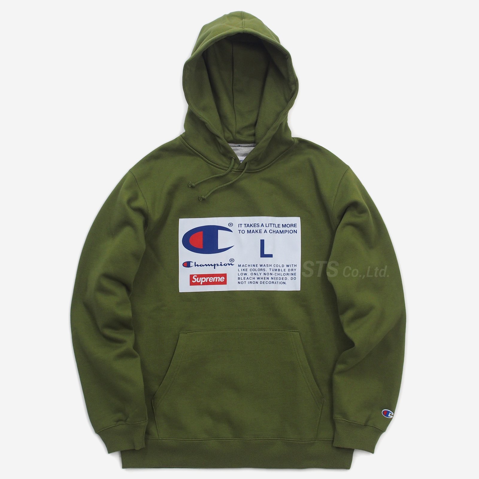 Supreme/Champion Label Hooded Sweatshirt
