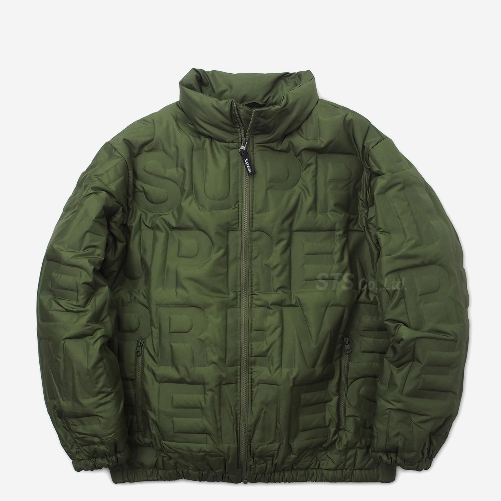 supreme bonded logo puffy jacket M - ダウンジャケット