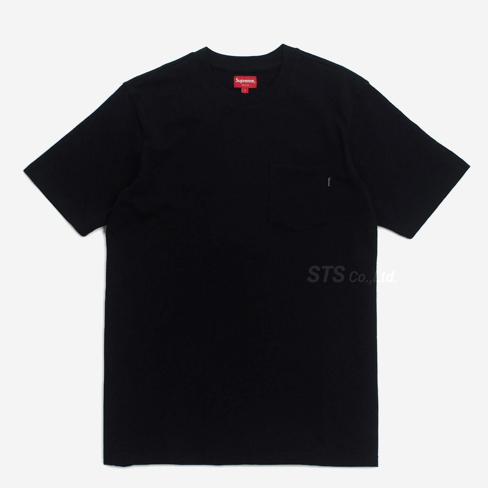 supreme pocket tee black S