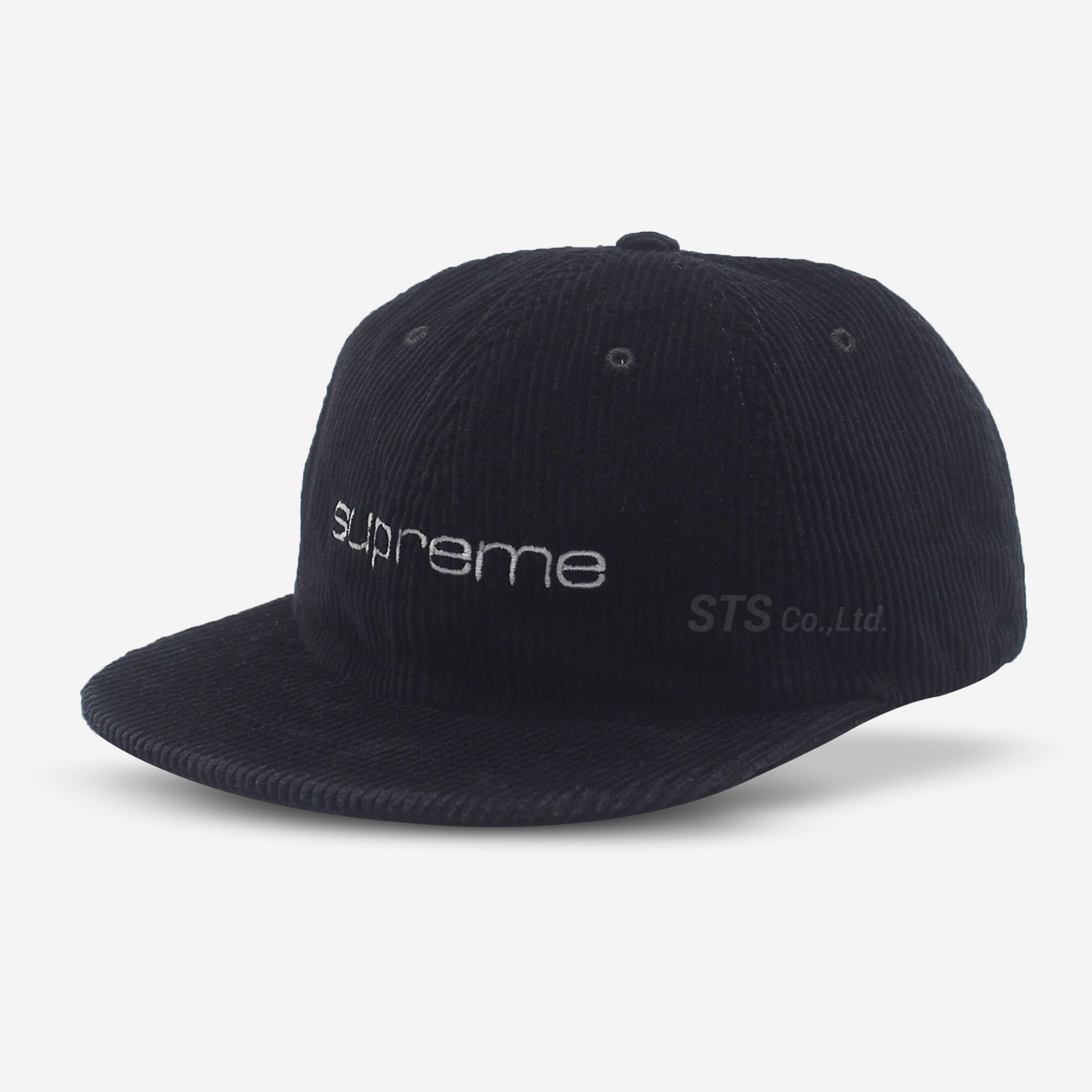 Supreme Corduroy S Logo 6-Panel Black - 帽子