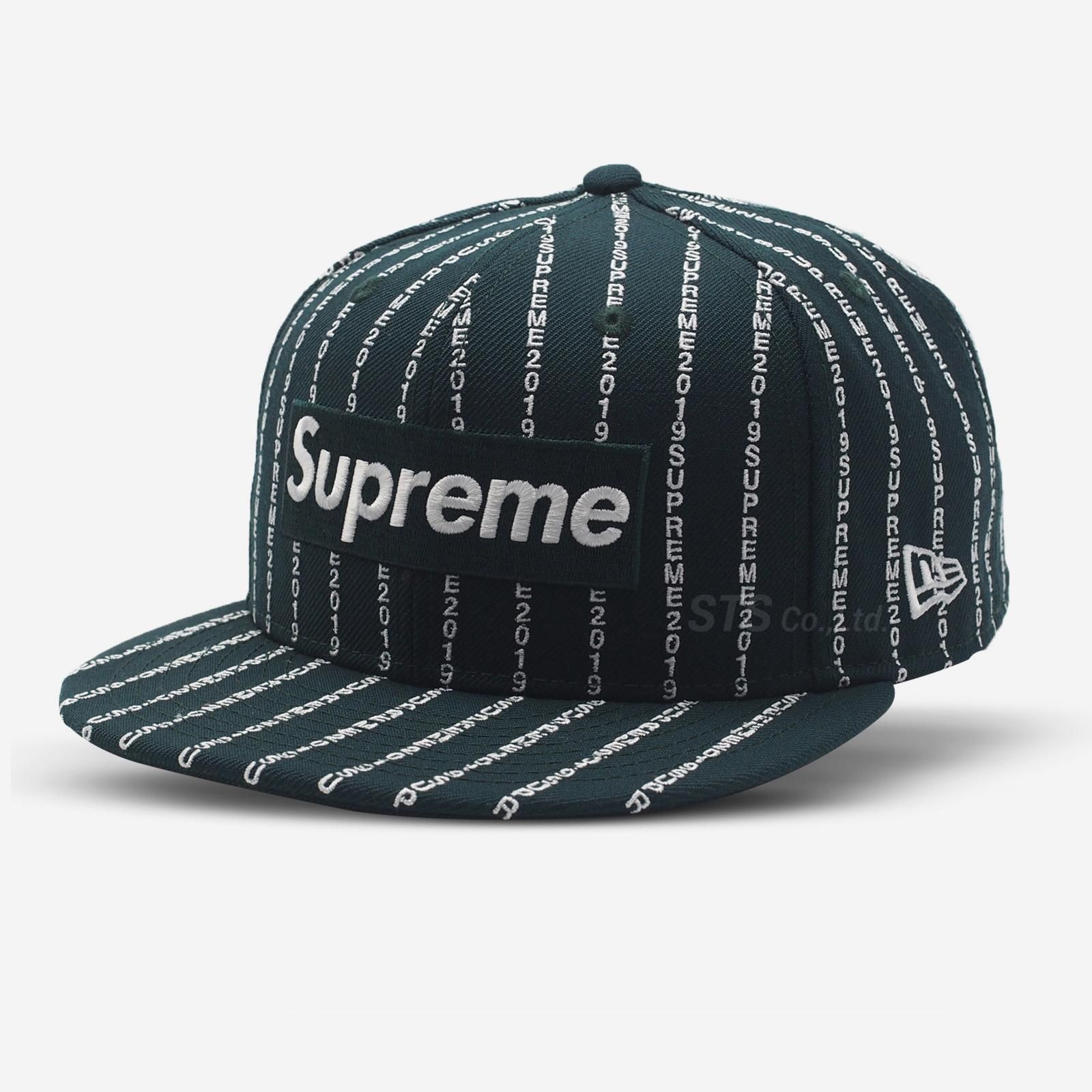 supreme Text Stripe New Era シュプリーム 7 1/2-