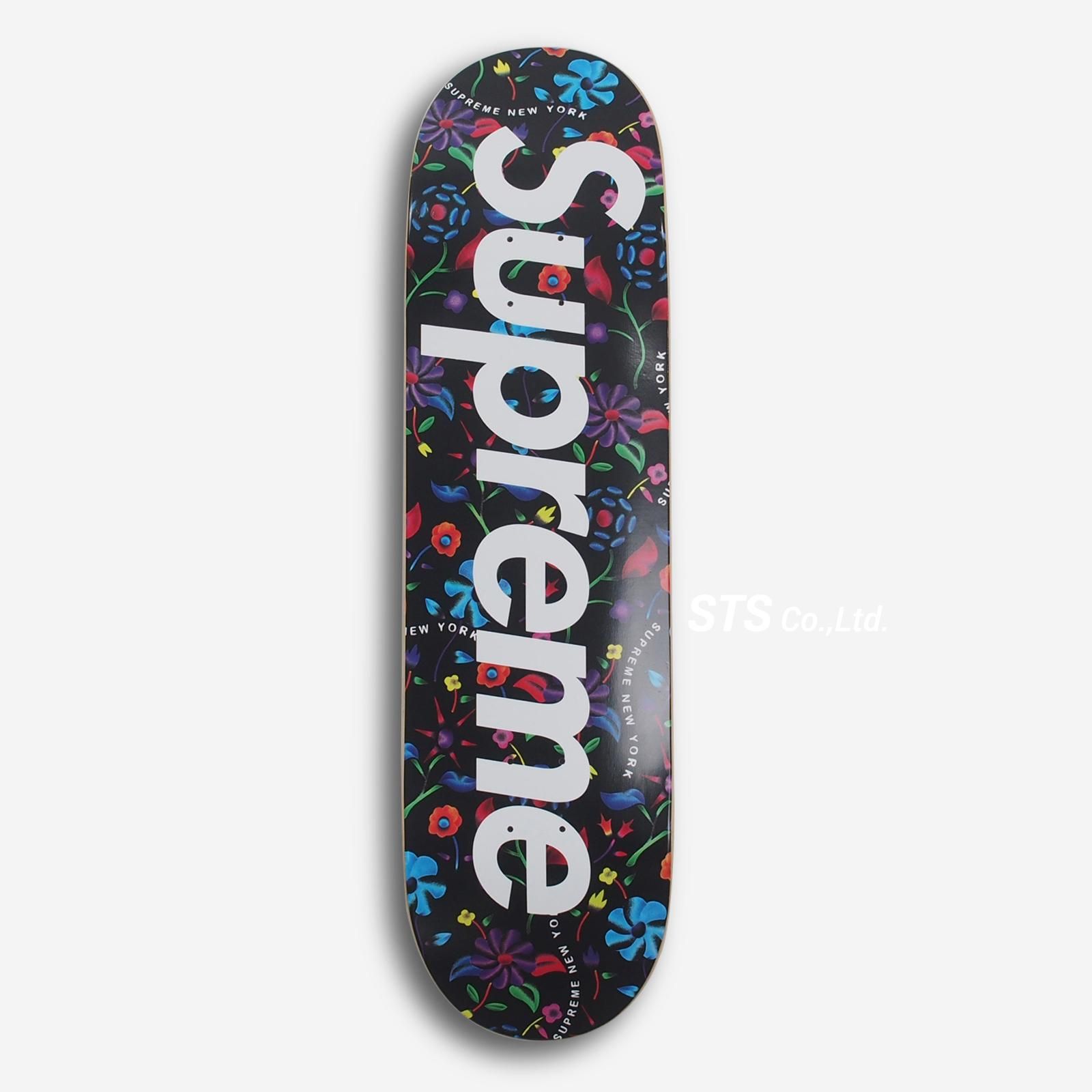 Airbrushed Floral Skateboard