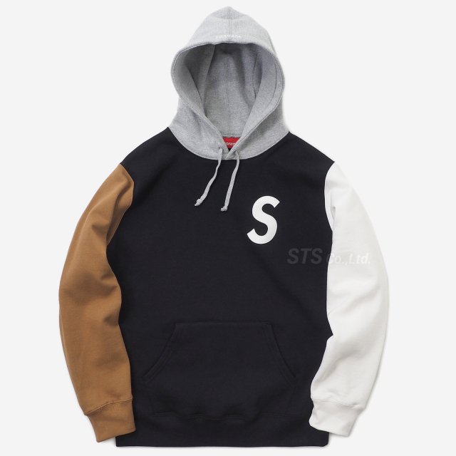 Supreme - S Logo Colorblocked Hooded Sweatshirt