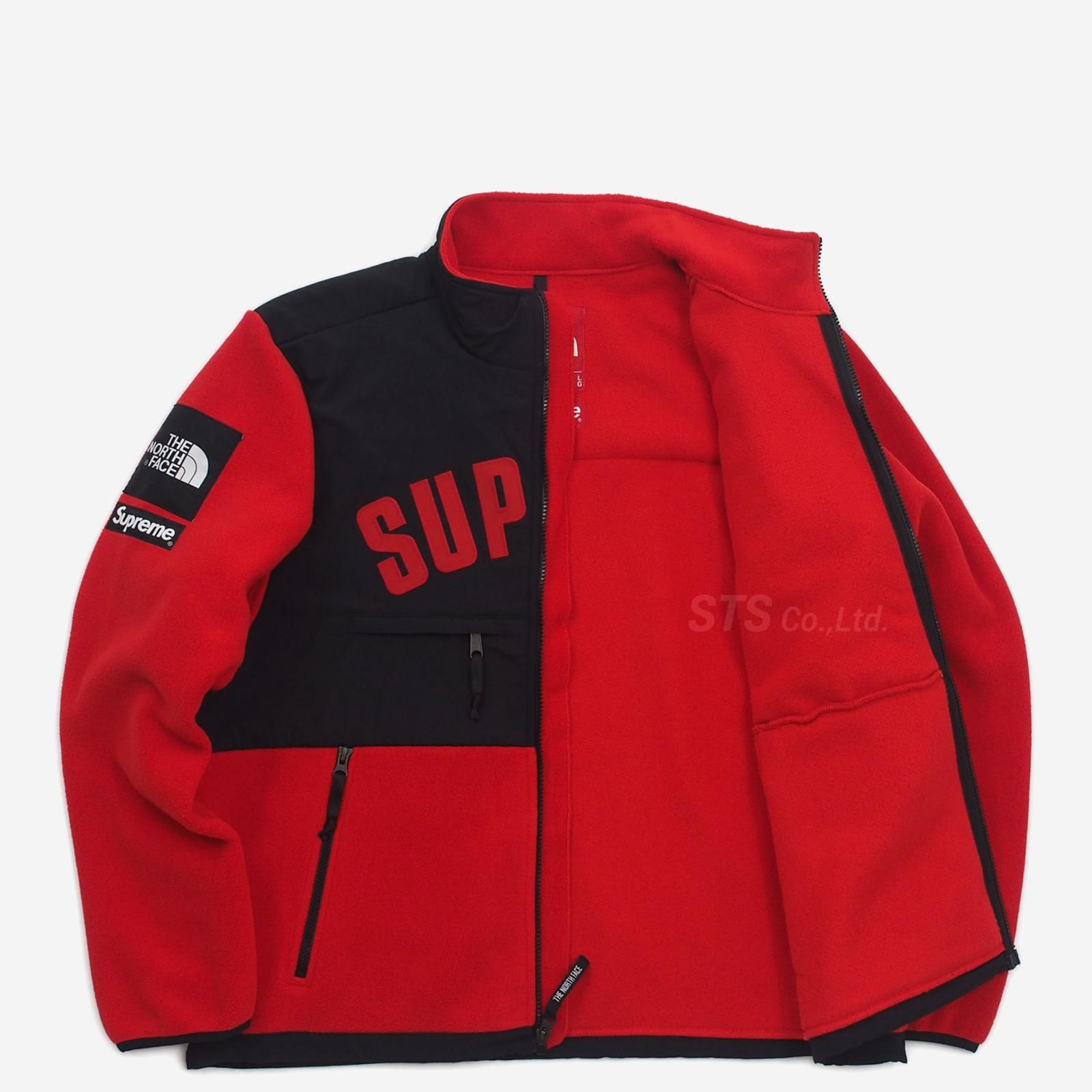 Supreme TNF Arc Logo Denali Fleece 黒　XL