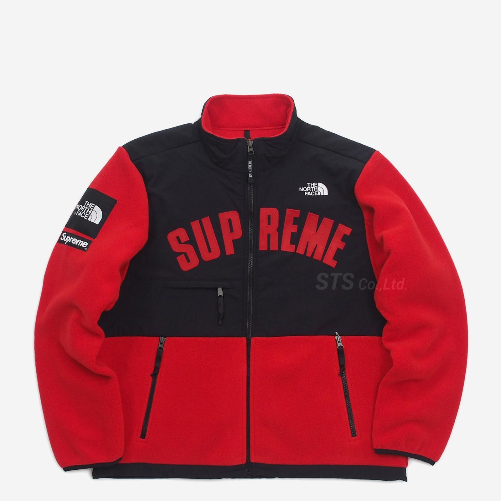 supreme×thenorthfaceのアーチロゴ入りフリース着丈74cm - ブルゾン