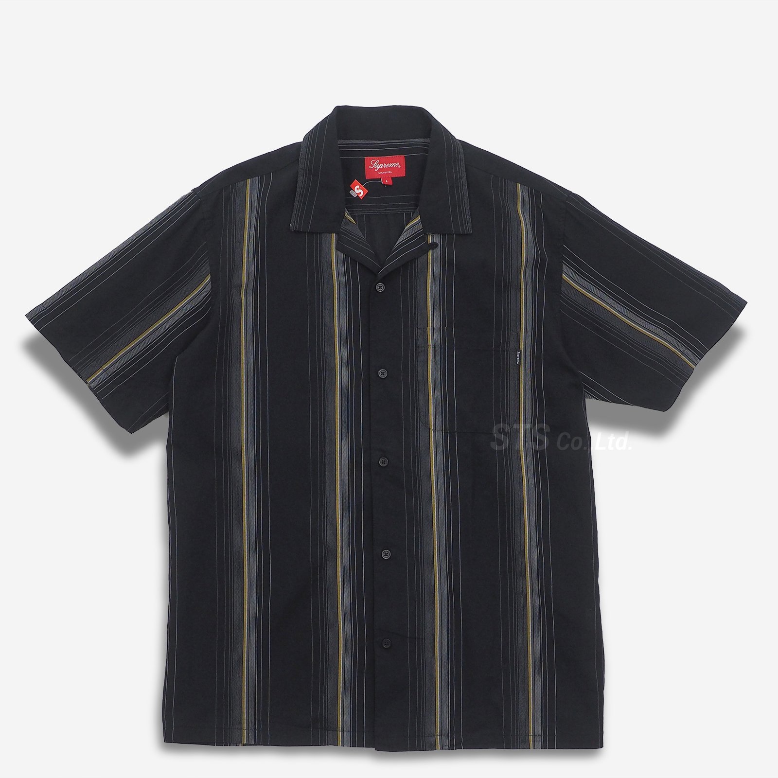 19SS Supreme Vertical Stripe S/S Shirt