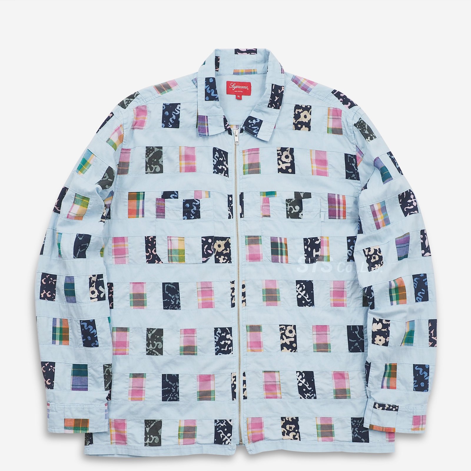 supreme Patchwork Zip Up Shirt 2019