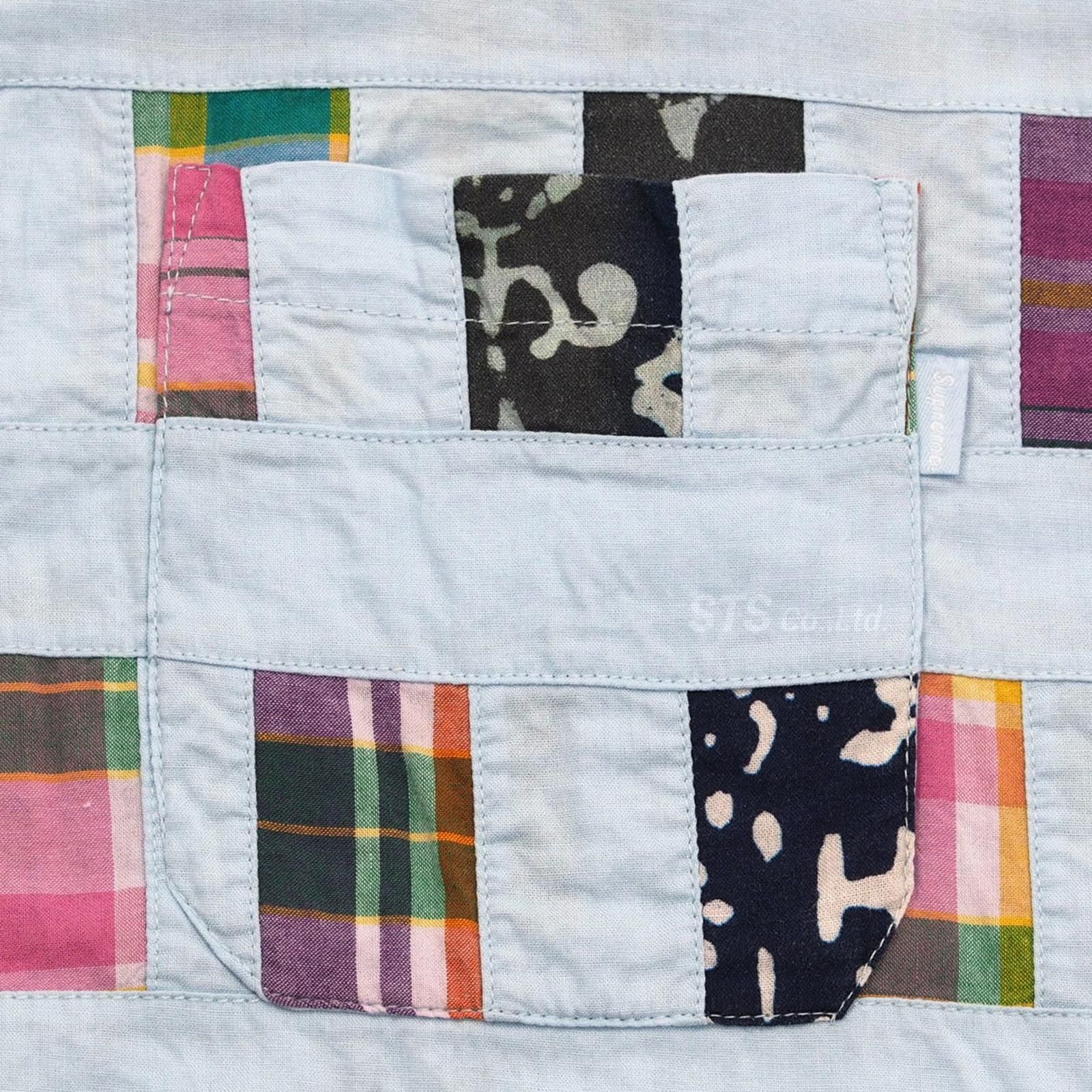 トップス Supreme - Patchwork Zip Up Shirt size L Supreme 'Patchwork Zip Up Shirt'パッチワーク ジップアップ