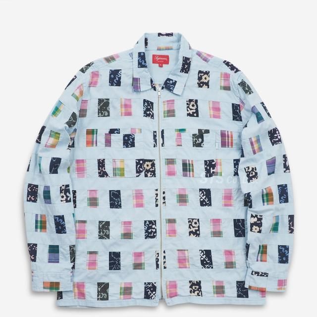 Supreme - Patchwork Zip Up Shirt