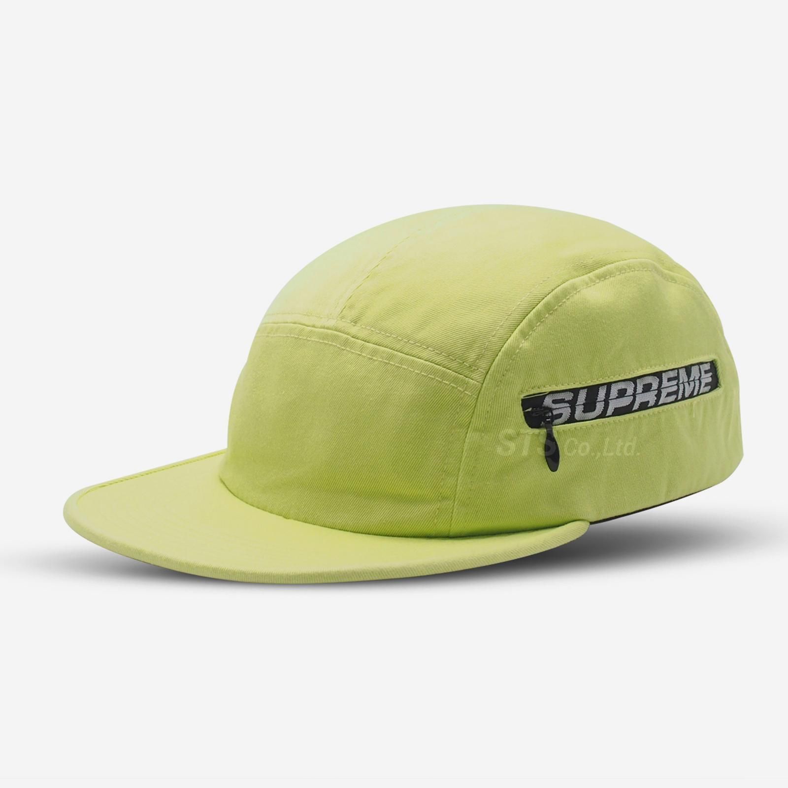 19ss シュプリーム Side Zip Camp Cap Neon Green